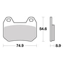 Brembo Prime Carbon Ceramic Rear Brake Pads 07BB2507