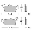 Brembo Prime Carbon Ceramic Rear Brake Pads 07HO26TT