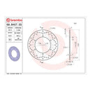 Brembo Prime Serie Oro Rear Brake Disc 68B40755