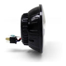 Denali M5 E-Mark LED Headlight Module, 5.75 Round, Black Chrome
