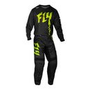 FLY Racing Youth F-16 Pants - Black / Neon Green / Light Grey