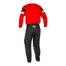 FLY Racing Youth Kinetic Prix Pants - Red / White / Grey