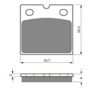 GOLDfren Brake Pads - GP6 Sintered Racing