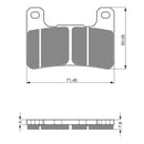 GOLDfren Brake Pads - GPR