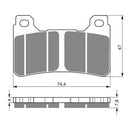 GOLDfren Brake Pads - GPR