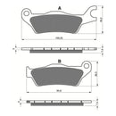 Goldfren GF381 S3 Sintered Sport Brake Pads