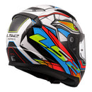 LS2 FF353 Rapid II XDron - White / Hi-Vis Orange / Blue