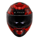 LS2 FF800 Storm II Tracker Helmets - Black / Red 06