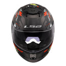 LS2 FF808 Stream II Angry Monkey Helmets - Matte Black / Red 06
