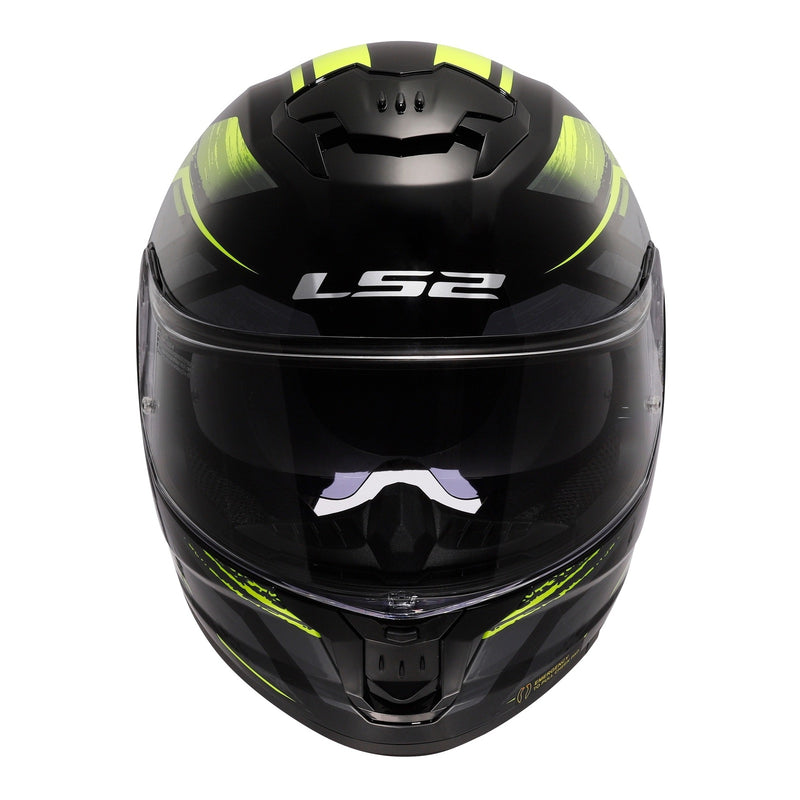 LS2 FF808 Stream II Fury - Black / Hi-Vis Yellow 06