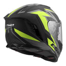 LS2 FF818 Storm III Dynamo Helmet - Black / Hi-Vis Yellow