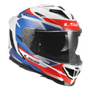 LS2 FF818 Storm III Komai Helmet - White / Blue / Red