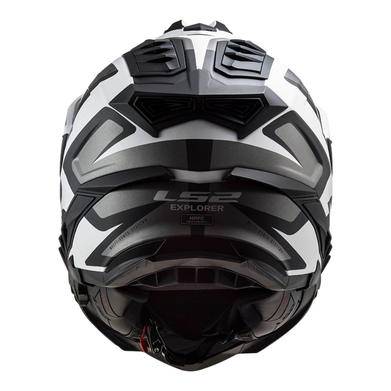 LS2 MX701 Explorer Alter Helmet - Matte Black / White (XS)