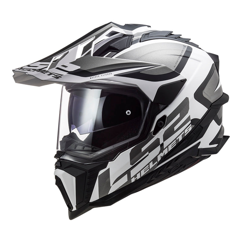LS2 MX701 Explorer Alter Helmet - Matte Black / White (XS)