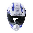 LS2 MX706 COZ Hyde Helmet - Blue / White 06