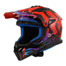 LS2 MX708 Fast II Wash Helmet - Red / Black / Blue