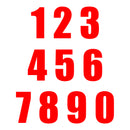 Whites Race Number - Red