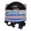 Oxford Cable Lock - 1.8m x 12mm (Smoke)