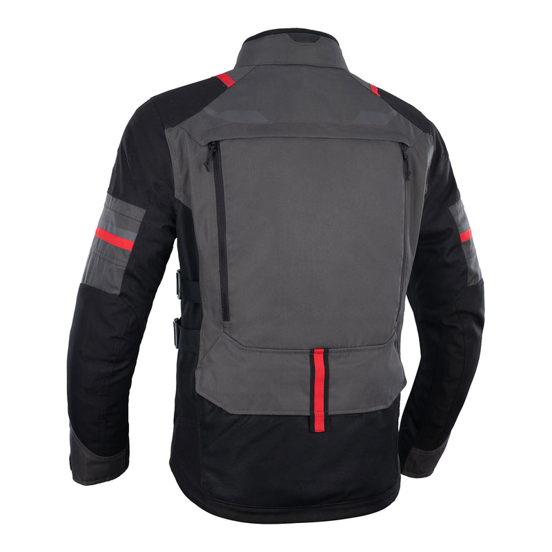 Oxford Rockland Men's Jacket - Charcoal Black / Red