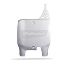 NUMBER PLATE SUZ RM125/250 99-00 WHT