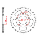Sprocket Kit Honda CTX200 - 520H 12/50