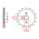 Sprocket Kit Suzuki ATV LT50 - 420MS 11/37