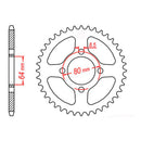 Sprocket Kit Yamaha PW80 - 420MS 15/32