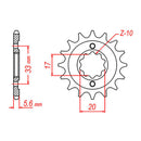 Sprocket Kit Kawasaki KX250F '04-'05/RMZ250 SUZ - 520KXZ 13/48