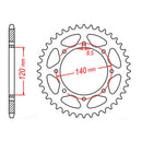Sprocket Kit Kawasaki KLR650 '06-'21 X-Ring 15/43