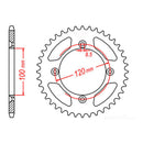 Sprocket Kit Suzuki RM85L (Big wheel) - 428H 13/47