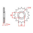 Sprocket Kit Suzuki RM125 U-Ring - GB520MXU 12/51
