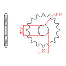 Sprocket Kit Yamaha YZ125 '02-'04 - 520EXW 13/49