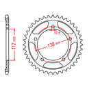 Sprocket Kit Honda CBR900RR '96-'99 Gold (economy) - GB525XRE 16/42