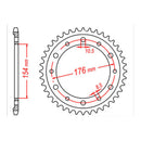 Sprocket Kit Honda CB1000R Predator '08-'11 (economy) - 530XRE 16/44