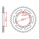 Sprocket Kit Hyosung GT650 /GT650R - 525XRE 15/44