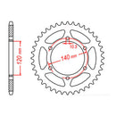 Sprocket Kit Kawasaki W650 - 525XRE 15/39