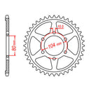 Sprocket Kit Kawasaki ZX9R '94-'97 Gold (economy) - GB530XRE 16/44