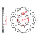 Sprocket Kit Suzuki RF900 (530conv) - 530XRE 15/43