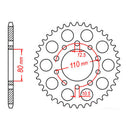 Sprocket Kit Triumph Trophy 1200 - 530ZXW 18/42