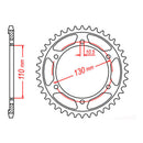 Sprocket Kit Yamaha YZF-R1 '98-'03 (recommended) - 530ZXW 16/43