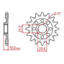 MTX 1443 Hornet Lightweight Steel Front Sprocket