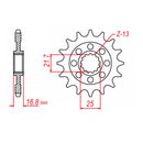 MTX 1373 (2) Steel Front Sprocket