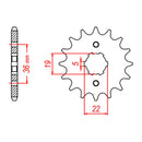 MTX 1352 (2) Steel Front Sprocket