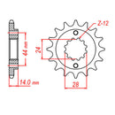 MTX 1372 Steel Front Sprocket