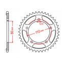 MTX 2010 Steel Rear Sprocket
