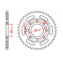 MTX 279 (2) Steel Rear Sprocket