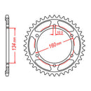 MTX 1307 Steel Rear Sprocket