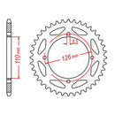 MTX 1465 Steel Rear Sprocket
