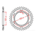 MTX 899 Steel Rear Sprocket