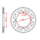 MTX 1466 Steel Rear Sprocket